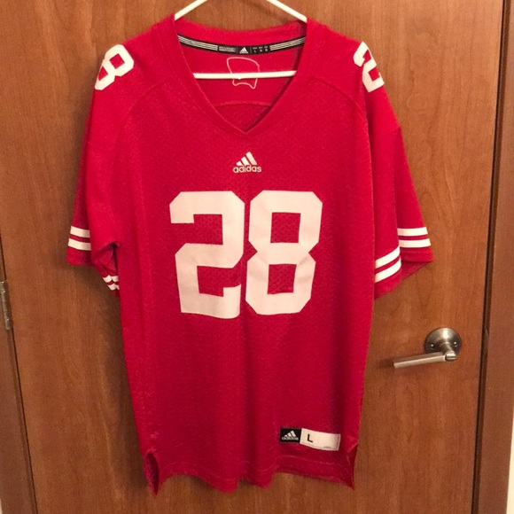adidas Other - Wisconsin Badgers Stitched Football Jersey #28